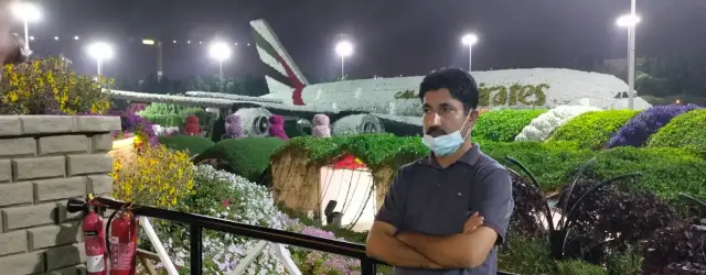 MY PIC TAKEN AT MIRACLE GARDEN DUBAI UAE